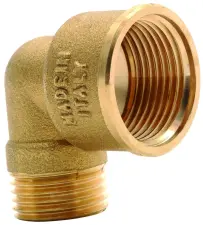 COUDE LAITON 90° REDUIT A VISSER MALE FEMELLE DYNAFLU