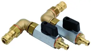 PAIRE DE RACCORDS POUR PRISE DE MESURE SUR VANNE VAR/VARB