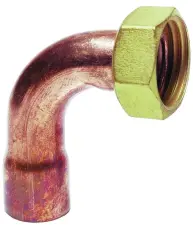 DOUILLE COUDEE ET ECROU D'UNION GCU CUIVRE DYNAFLU