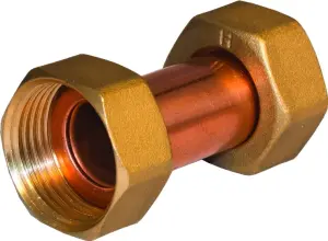 RACCORD DROIT EGAL 2 ECROUS TOURNANTS FEMELLE FEMELLE DYNAFLU