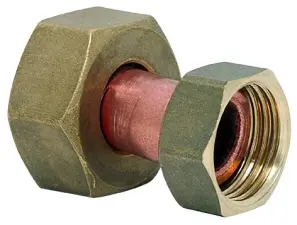 RACCORD DROIT REDUIT 2 ECROUS TOURNANTS FEMELLE FEMELLE REDUIT DYNAFLU