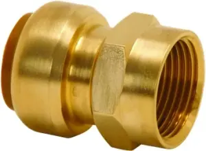 MANCHON MIXTE LAITON F./FEMELLE A VISSER INSTANTANE DEMONTABLE TECTITE