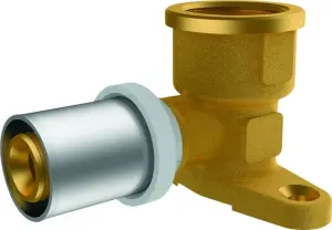 RACCORD MULTICOUCHE A SERTIR COUDE A APPLIQUE HT40MM DYNAFLU