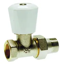 ROBINET MANUEL DE RADIATEUR SIMPLE REGLAGE DROIT A VISSER