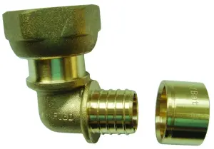 RACCORD PER A GLISSEMENT LAITON COUDE ECROU TOURNANT DYNAFLU