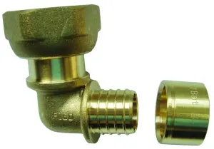 RACCORD PER A GLISSEMENT LAITON COUDE ECROU TOURNANT DYNAFLU CGR