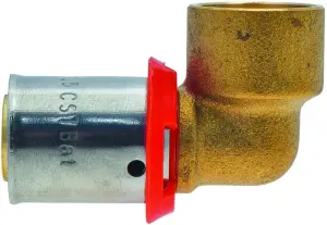 RACCORD A SERTIR PER COUDE A BRASER CUIVRE DYNAFLU