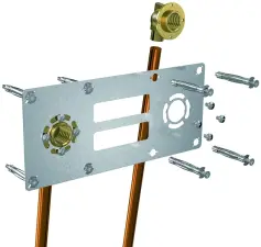 SORTIE CLOISON RACCORD CUIVRE A SOUDER ROBIFIX ENTRAXE 150 MM