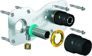 SORTIE CLOISON RACCORD PER A GLISSEMENT ROBIFIX + ENTRAXE 150 MM