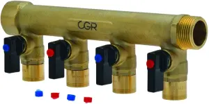 COLLECTEUR LAITON A VISSER MF EQUIPE ROBINETS BOISSEAUX A GLISSEMENT CGR