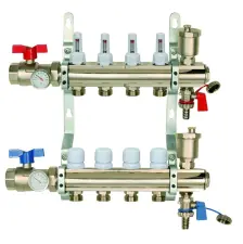 COLLECTEUR PLANCHER CHAUFFANT PRE-MONTE LAITON CHROME