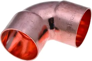 COUDE CUIVRE FRIGORIFIQUE A BRASER PETIT RAYON 90° FF