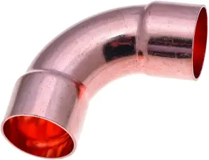 COUDE CUIVRE FRIGORIFIQUE A BRASER GRAND RAYON 90° FF