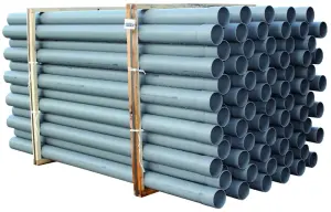 TUBE PVC EVACUATION GRIS 2 ML NF EN 1453-1
