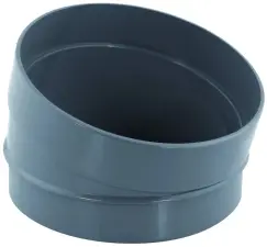 SECTEUR DE COUDE PVC 15° A COLLER MALE FEMELLE NF