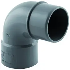 COUDE PVC 87° A COLLER MALE FEMELLE NF