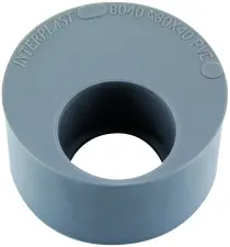 TAMPON DE REDUCTION SIMPLE PVC A COLLER MALE FEMELLE NF