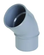 COUDE PVC 45° A COLLER MALE FEMELLE NF NICOLL