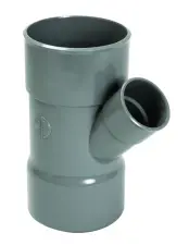 CULOTTE PVC 45° A COLLER FEMELLE FEMELLE A EMBRANCHEMENT REDUIT NF NICOLL