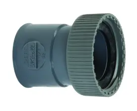 DOUILLE PVC A COLLER FEMELLE ET ECROU PRISONNIER NF NICOLL