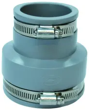 MANCHON REDUIT SOUPLE PVC POUR LIAISON MULTI MATERIAUX NF FITT