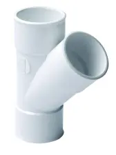 CULOTTE PVC BLANC 45° A COLLER FEMELLE FEMELLE NF NICOLL