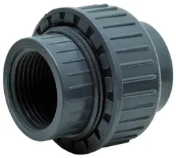 RACCORD UNION PVC-U 3PIECES FF A COLLER/VISSER