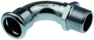 COUDE A SERTIR 90° ACIER ELECTRO-ZINGUE FEMELLE MALE A VISSER XPRESS