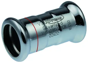 MANCHON A SERTIR ACIER ELECTRO-ZINGUE FEMELLE FEMELLE XPRESS