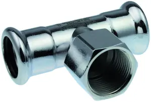 TE MIXTE FEMELLE A SERTIR ACIER ELECTRO-ZINGUE A VISSER AIPS