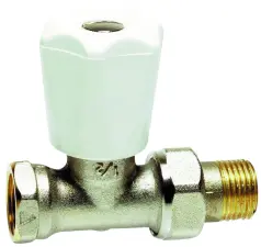 ROBINET MANUEL DE RADIATEUR SIMPLE REGLAGE DROIT A VISSER COMAP