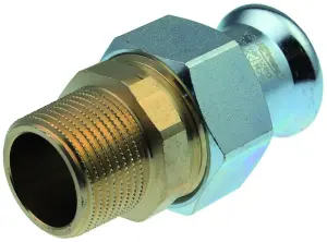 RACCORD UNION A SERTIR ACIER ELECTRO-ZINGUE / MALE A VISSER XPRESS