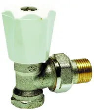 ROBINET MANUEL DE RADIATEUR DOUBLE REGLAGE EQUERRE A VISSER COMAP