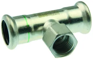 TE MIXTE A SERTIR INOX 316L TARAUDAGE FEMELLE AU CENTRE XPRESS