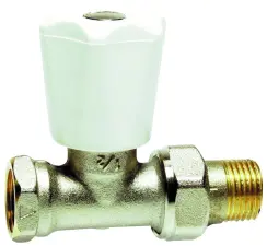ROBINET MANUEL DE RADIATEUR DOUBLE REGLAGE DROIT A VISSER COMAP