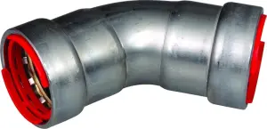 COUDE FEMELLE FEMELLE A SERTIR POUR TUBE ACIER A PAROI EPAISSE POWERPRESS