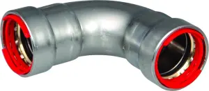 COUDE 90° FEMELLE FEMELLE A SERTIR POUR TUBE ACIER A PAROI EPAISSE POWERPRESS