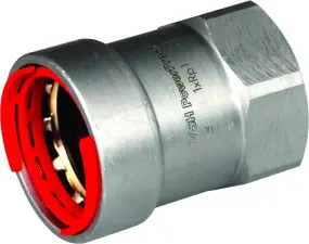 RACCORD MIXTE TARAUDE FEMELLE A SERTIR POUR TUBE ACIER A PAROI EPAISSE POWERPRESS