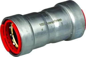 MANCHON FEMELLE FEMELLE A SERTIR POUR TUBE ACIER A PAROI EPAISSE POWERPRESS