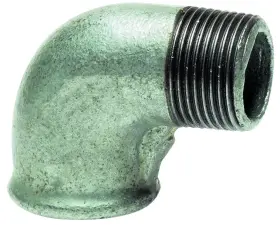 RACCORD FONTE COUDE 90° PETIT RAYON MF GALVA EN 10242