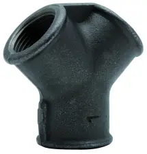 RACCORD FONTE TE EGAL EN Y FEMELLE NOIR EN 10242