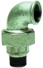 RACCORD FONTE COUDE UNION MALE FEMELLE GALVA EN 10242