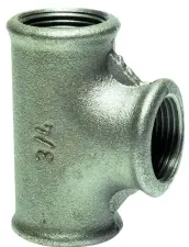 RACCORD FONTE TE EGAL FEMELLE NOIR EN 10242