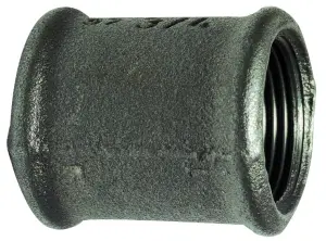 RACCORD FONTE MANCHON FEMELLE DROITE DROITE NOIR EN 10242