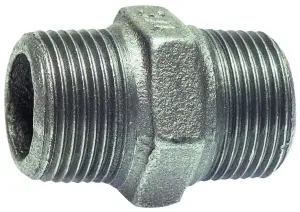 RACCORD FONTE MAMELON MALE MALE NOIR EN 10242