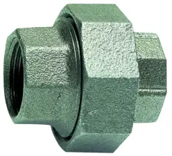 RACCORD UNION FONTE NOIR FEMELLE FEMELLE A JOINT PLAT EN 10242