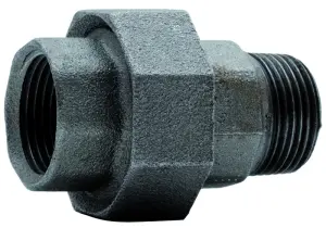 RACCORD UNION FONTE NOIR MALE FEMELLE A JOINT PLAT EN 10242