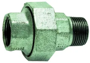 RACCORD UNION FONTE GALVA MALE FEMELLE A JOINT PLAT EN 10242