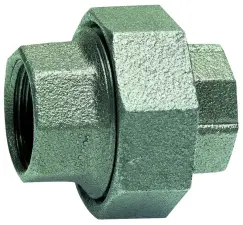 RACCORD UNION FONTE NOIR FEMELLE FEMELLE EN 10242