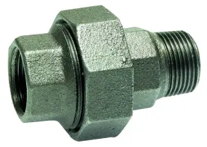 RACCORD UNION FONTE NOIR MALE FEMELLE EN 10242